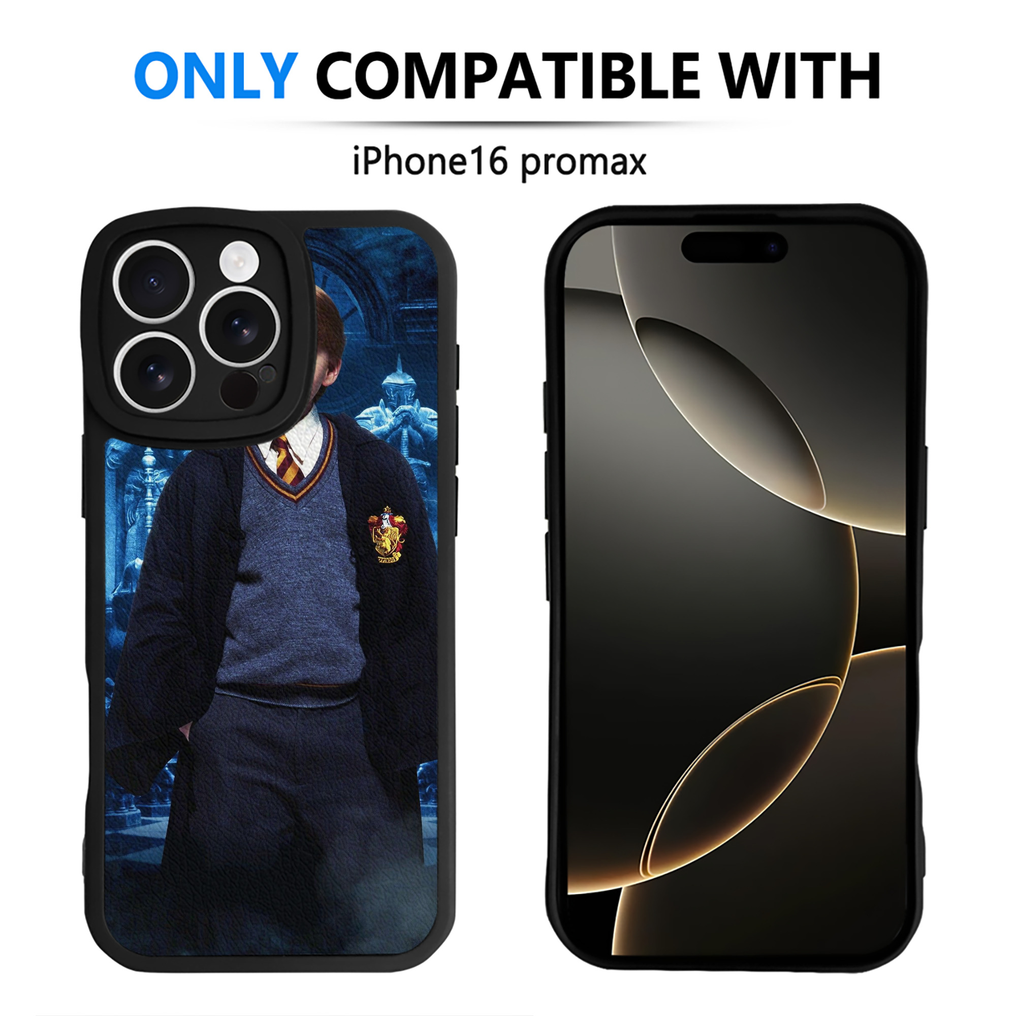 （画像用） Harry Potter ハリー・ポッターシリーズ 【iPhone 16シリーズ対応】シリコンスマホケース（レザー調） 材質：シリコン